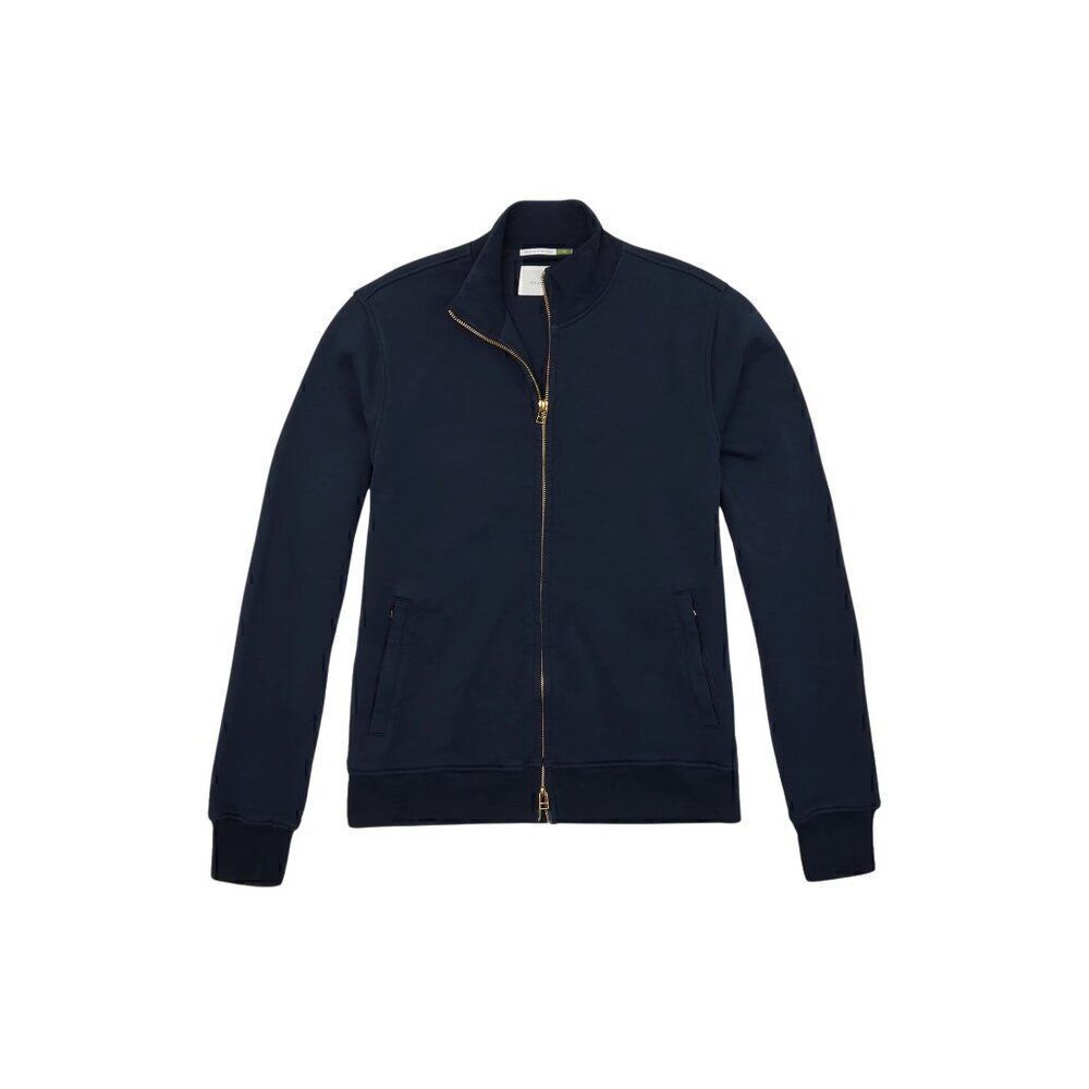 EUC Vintage American Apparel Unisex Retro Terrycloth Navy Blue Track Jacket